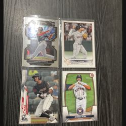 4 Jeremy Peña Baseball Cards With 3 Rookies Houston Astros Star
