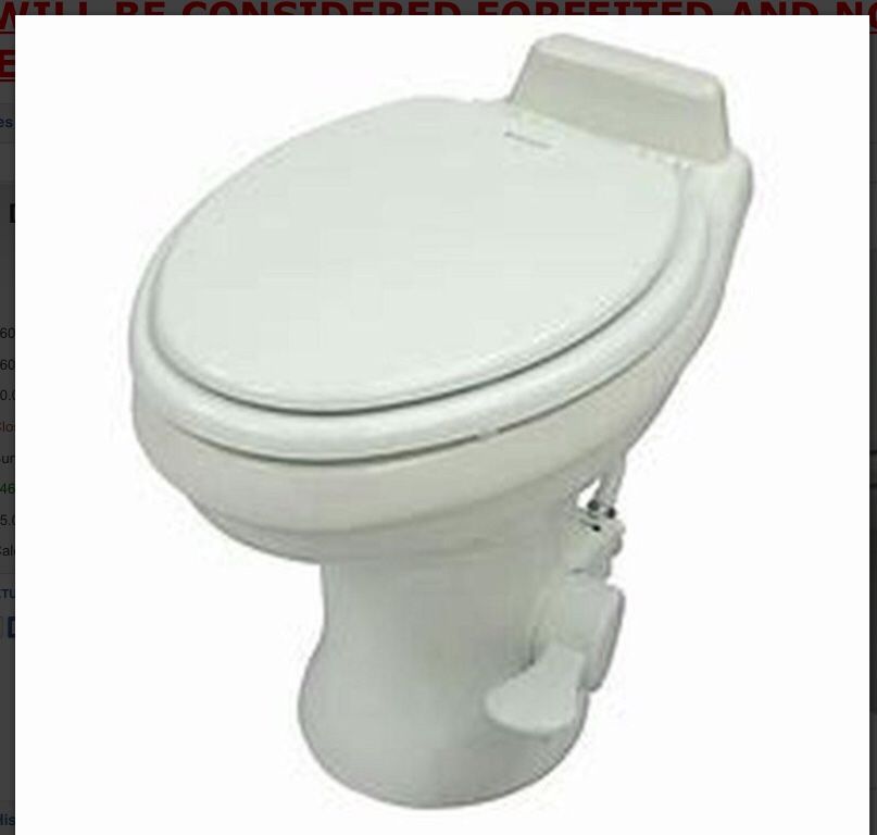Domestic ceramic toilet for RV camper (new)