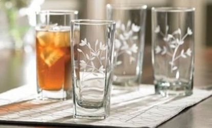 Princess House Elegant Etched Glasses