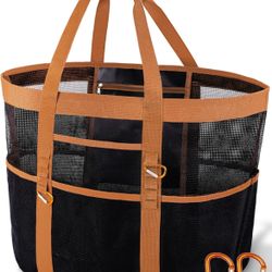 🏖 Chic & XX-Large Waterproof Mesh Beach Bag – New