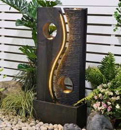 Modern LED Water Fountain – High -End 47' NEW Retail $539! 🔥