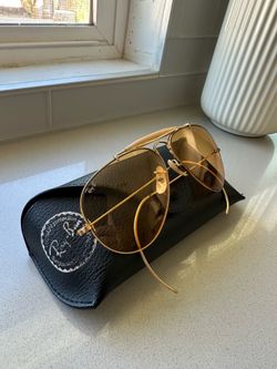 Bausch and Lomb Ray Ban Vintage Yellow aviators