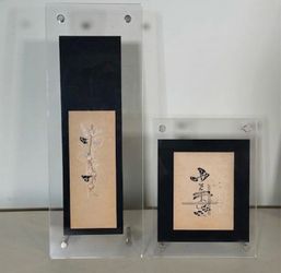 Abstract Mixed Media Art Set – Signed & Framed (2005/2006)