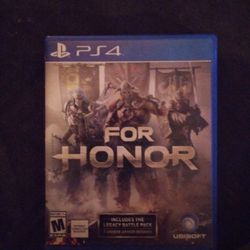 PS4. For Honor 