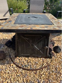 Propane Fire Pit Upgraded Glass