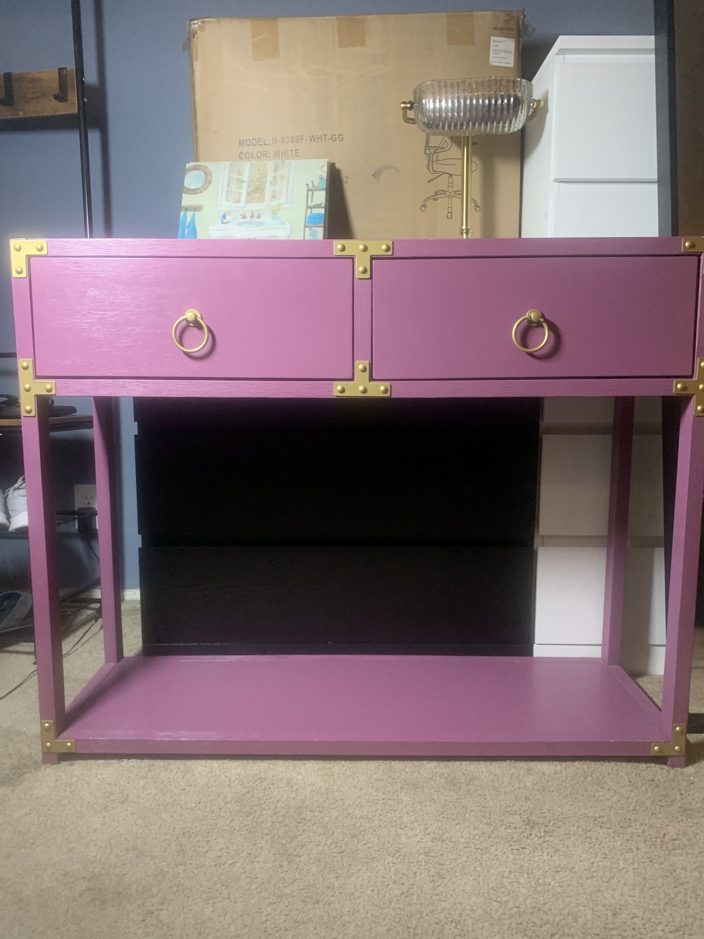 Purple Console Table