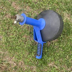 25ft Drain Auger Clog Remover with Drill Adapter