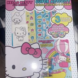 Hello Kitty Posters Stickers And Coloring Sheets