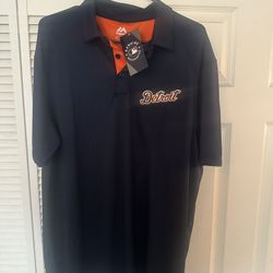 Detroit Tigers X-Large MLB Dri-Fit Polo NWT