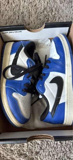 Air Jordan 1 Low Blue Black White Sneakers