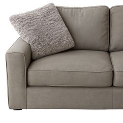 Sale !! Solid Wooden Frame couch With Chaise - Good Condition 