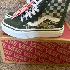 Vans Shoes Green And White Checkered NWT Toddler Sz 10.5