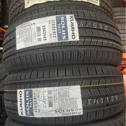 215/55/17 KUMHO TIRE SET 