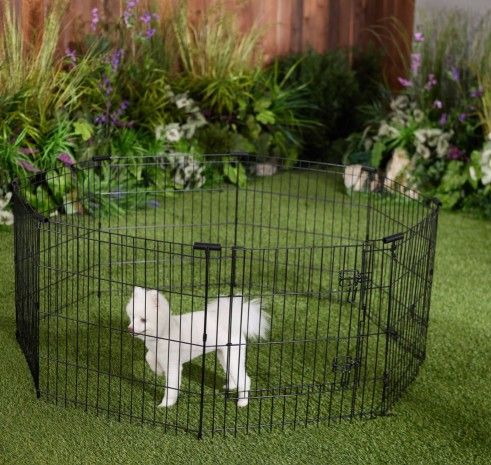 Brand New Large 6 Panel 30" Or 36" Tall Dog Playpen Shapeable Dog Cage Animal pet Play Yard 12ft Long Indoor Outdoor Pet Exercise Pen $40/ $45