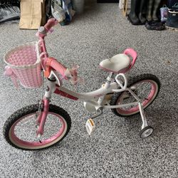 18 Inch Girls Bike With Pads