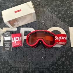 Supreme X Smith Red Goggles Brand New With Box 