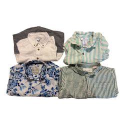 Four Boys' Short Sleeve Button-Down Shirts