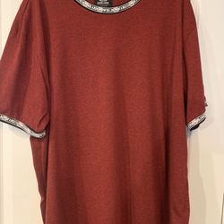 Men’s Ecko Brand Short Sleeve Shirt, Size 3XL Fits Like 2XL, Accented Trim Around The Neck & Arms, Soft Fabric