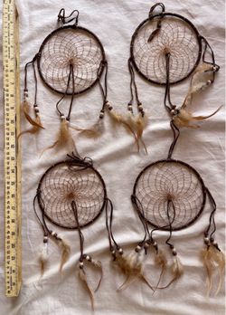 4 dream catchers   (6” inch)