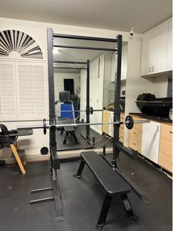 Selling entire bench press set