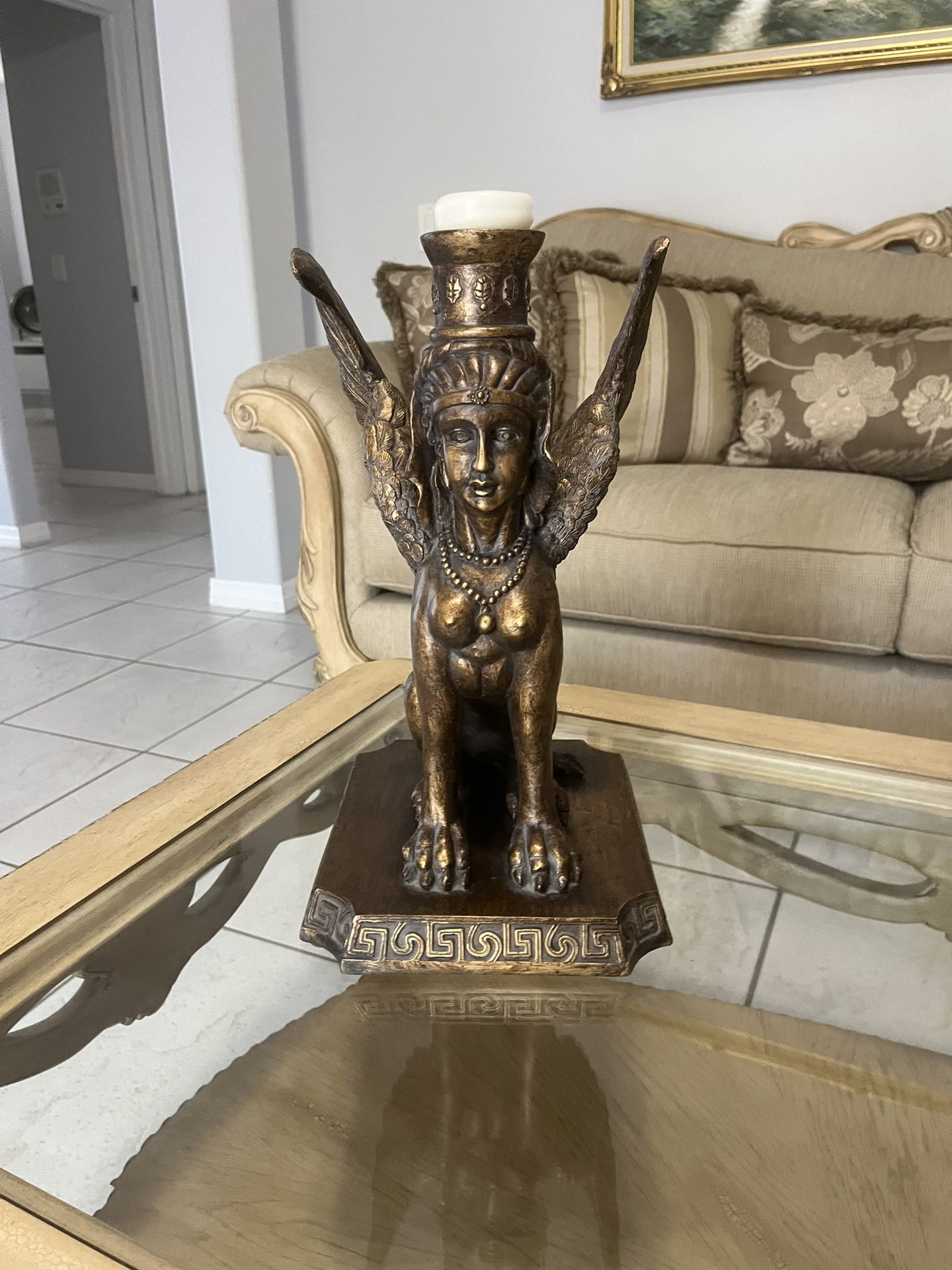 Ornamental Candle Holder Sphinx
