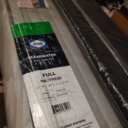 Full Size Clearwater Mattress, Full Box Spring, And Bed Frame