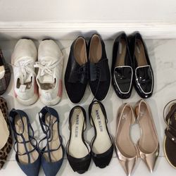 9 Pares De Zapatos Talla 8 1/2 Muy Buenas Condiciones.