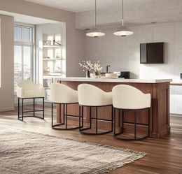 Set Of 4 Faux Leather Barstools New In The Box 📦 