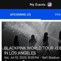 BLACKPINK Concert Tickets 7/12 in LA – 3 Seats (Not Together) 