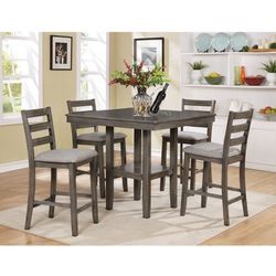 Counter Height Table & 4 Chairs 