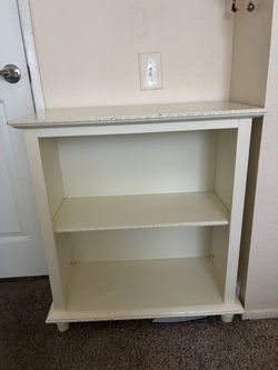 White bookshelf