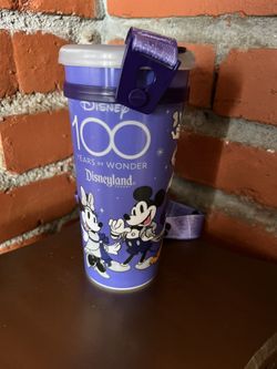 Disney 100th Anniversary Travel Tumbler With Lanyard
