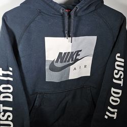Nike Sportswear Boys L 14/16 Air Fleece Pullover Hoodie Jacket Black DM5203-010 Size L