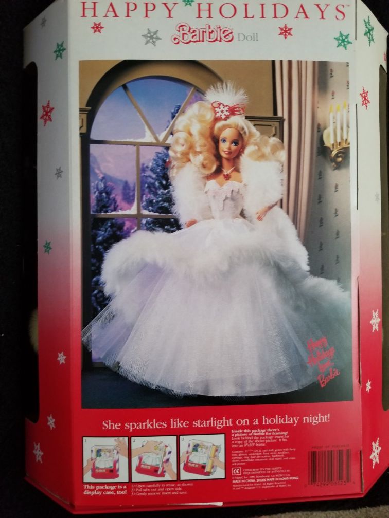 1989 Happy Holidays Special Edition Barbie Doll