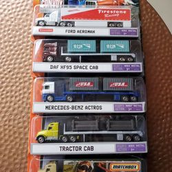 New Matchbox Haulers 1:64 Scale, Each