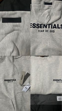 Light Oatmeal Essentials hoodie size: M,L need gone looking for 30$