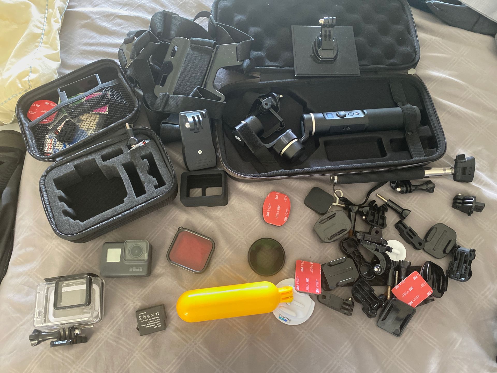 GoPro hero5 black with accessories and gimbal