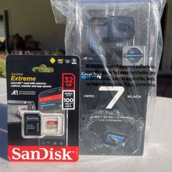 GoPro Hero 7, 32GB memory card