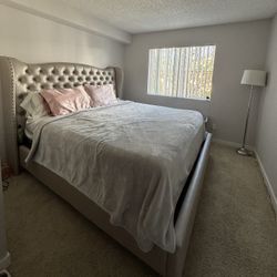 King Size Bed / frame + mattress 