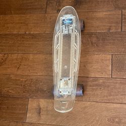 Light up penny board clear skateboard