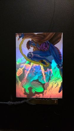 Gambit vs Sabretooth hologram card