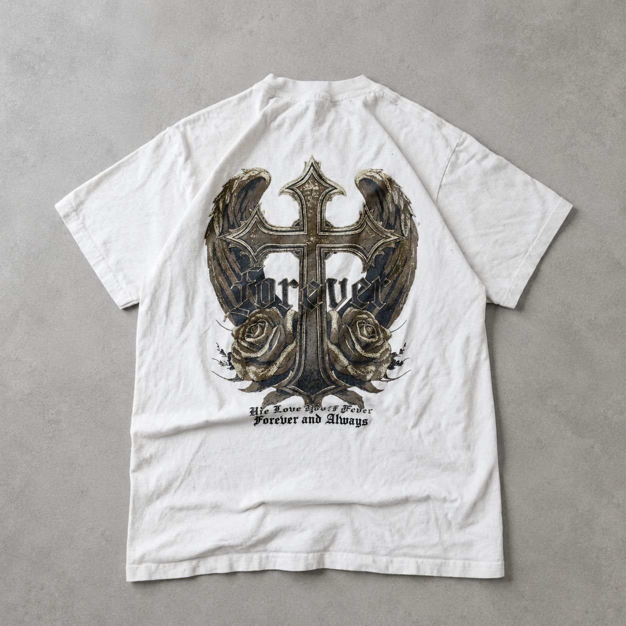 Graphic design white tee psalms