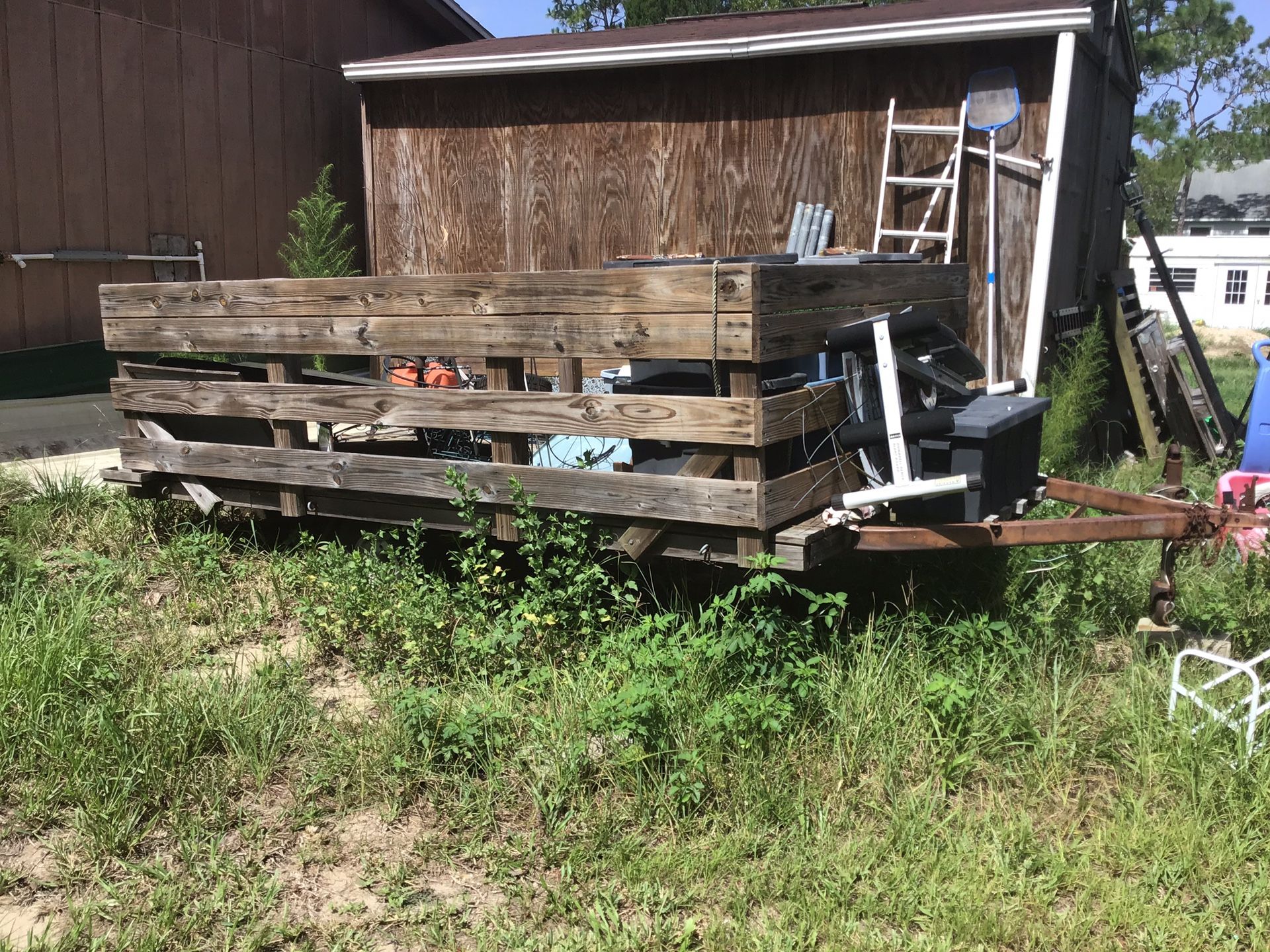 Solid wood trailer