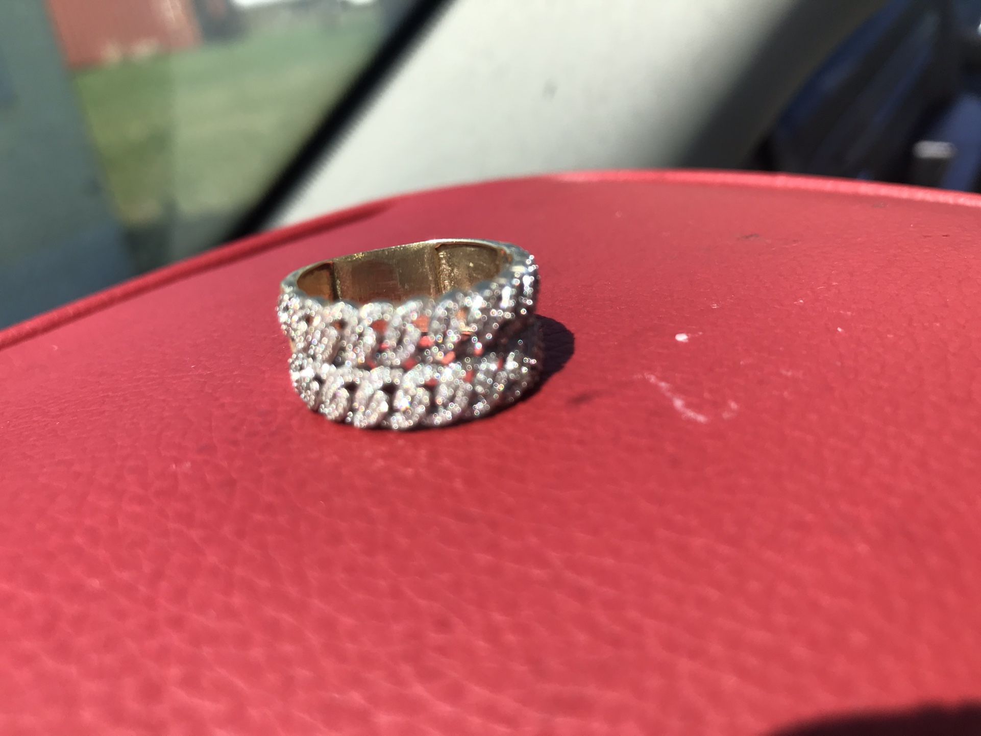Double Row Vvs Cuban Ring
