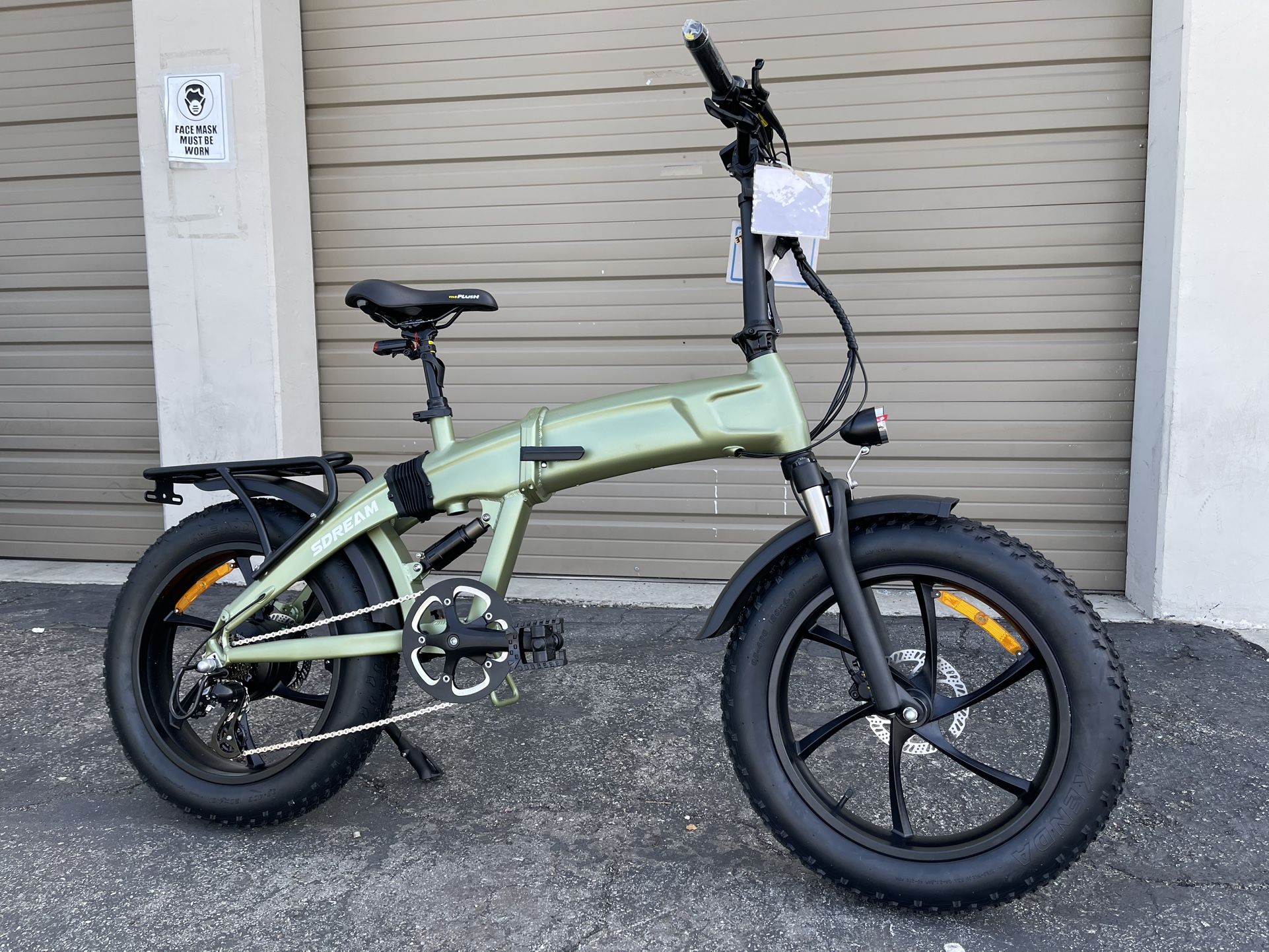 SDREAM X750S - 750 Watts Fat Tire Folding Electric Bike In Green