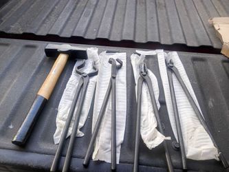 Blacksmith Hammer and Tong Set