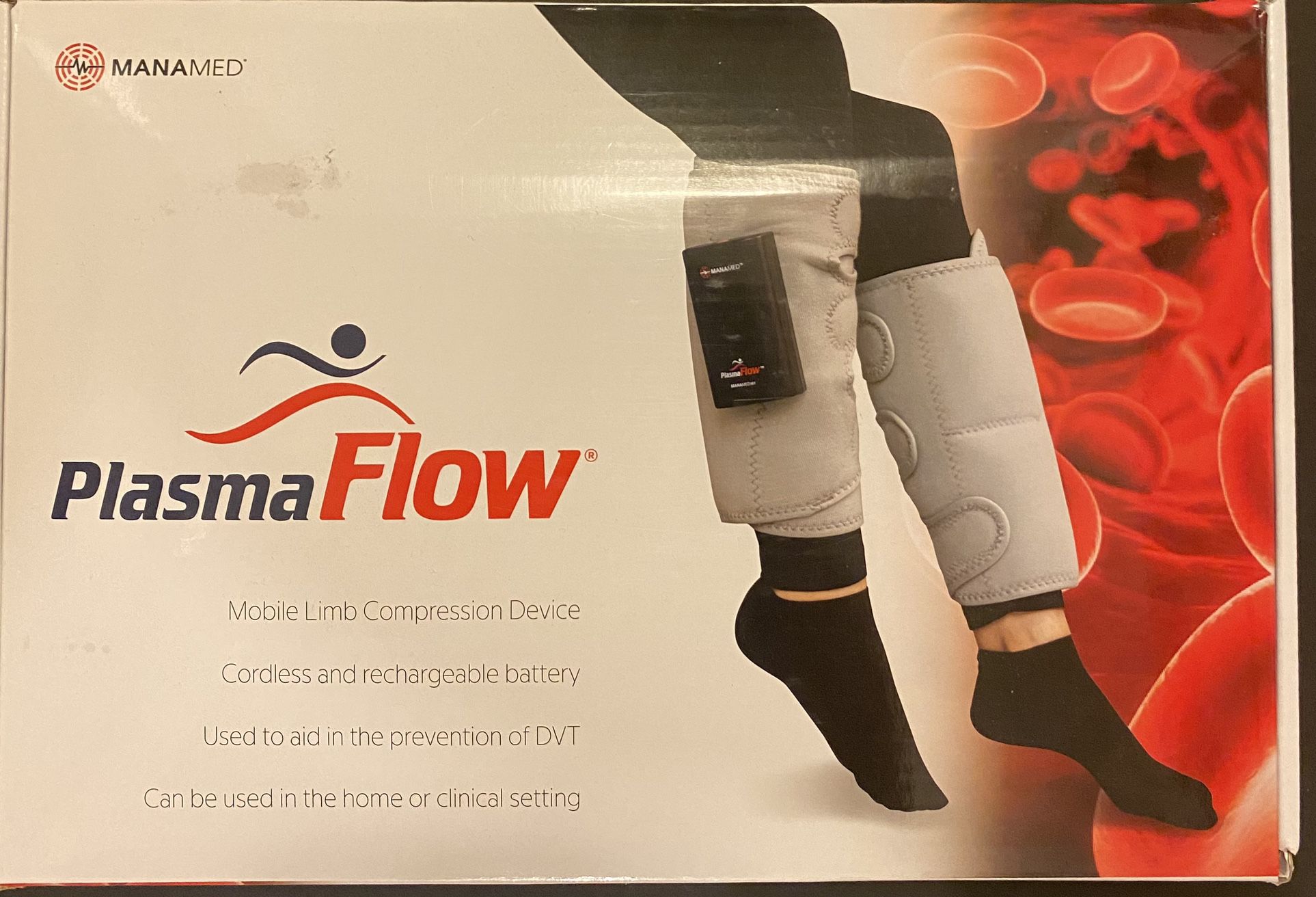 ManaMed Plasma Flight Calf Muscle & Leg Massager for Pain Relief & Circulation