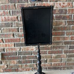 Freestanding Pedestal Floor Chalkboard Blackboard—Great for Wedding, Business, Home Use!