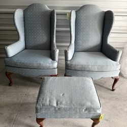 Chair And Ottoman Set