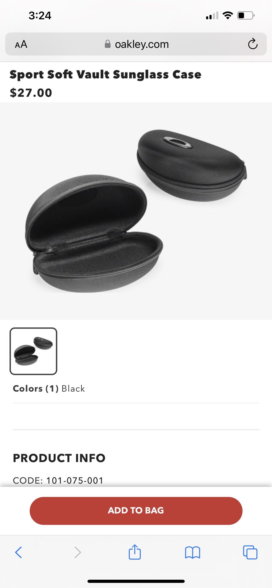 Oakley Sunglass Case